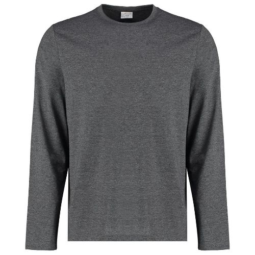 Kustom Kit Long Sleeve Superwash 60°C Tee (Fashion Fit) Dark Grey Marl